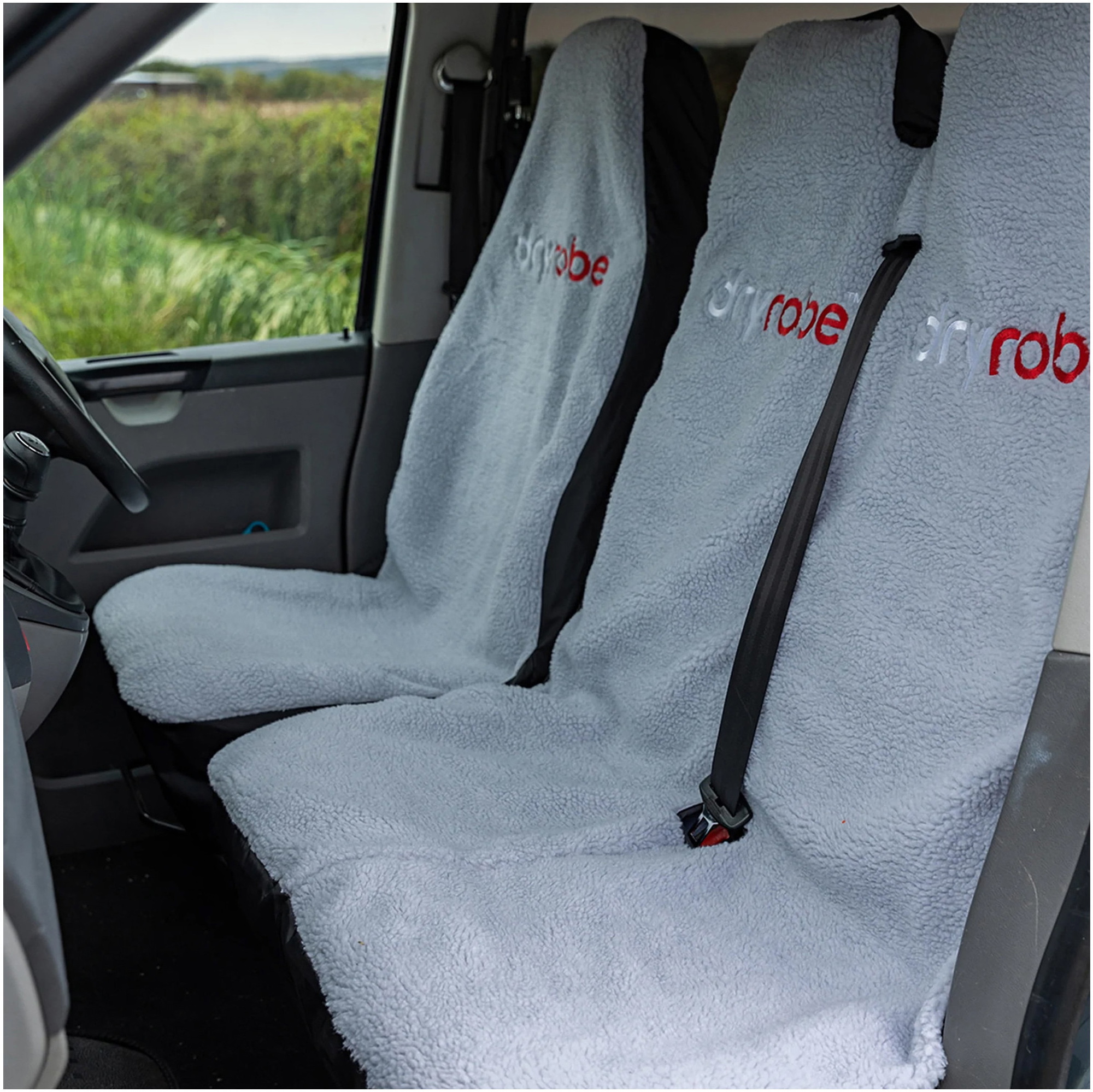 Dryrobe Double Car Seat Cover V3 V3DRDCSC - Black / Grey